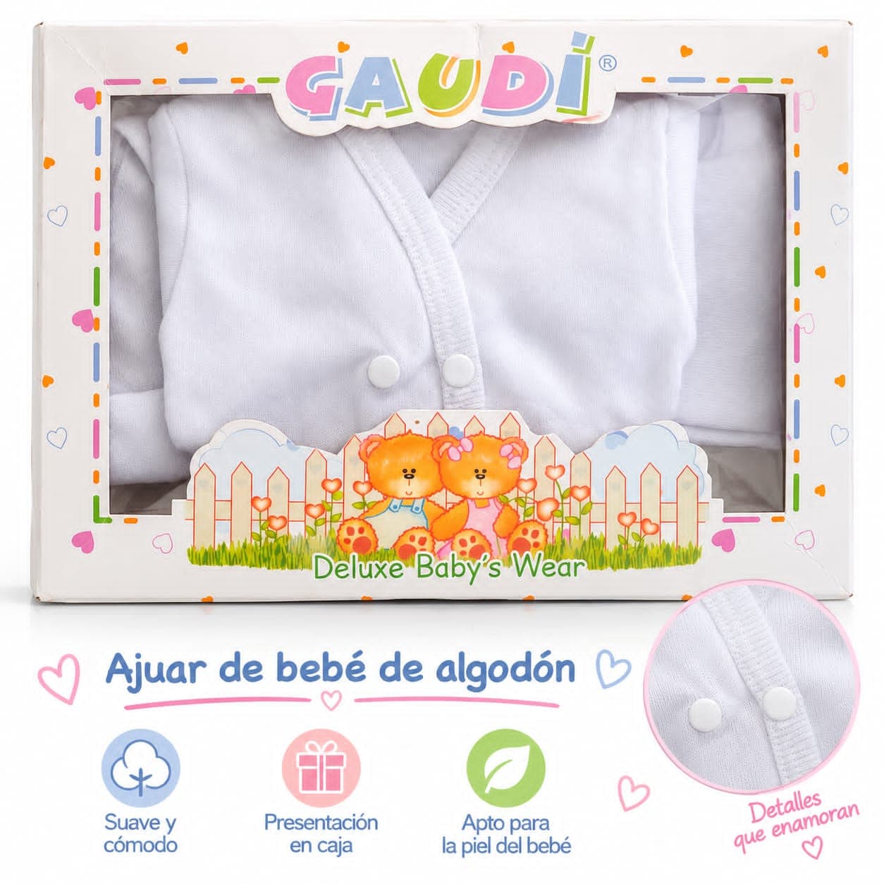 Ajuar bb cortos gaudi caja