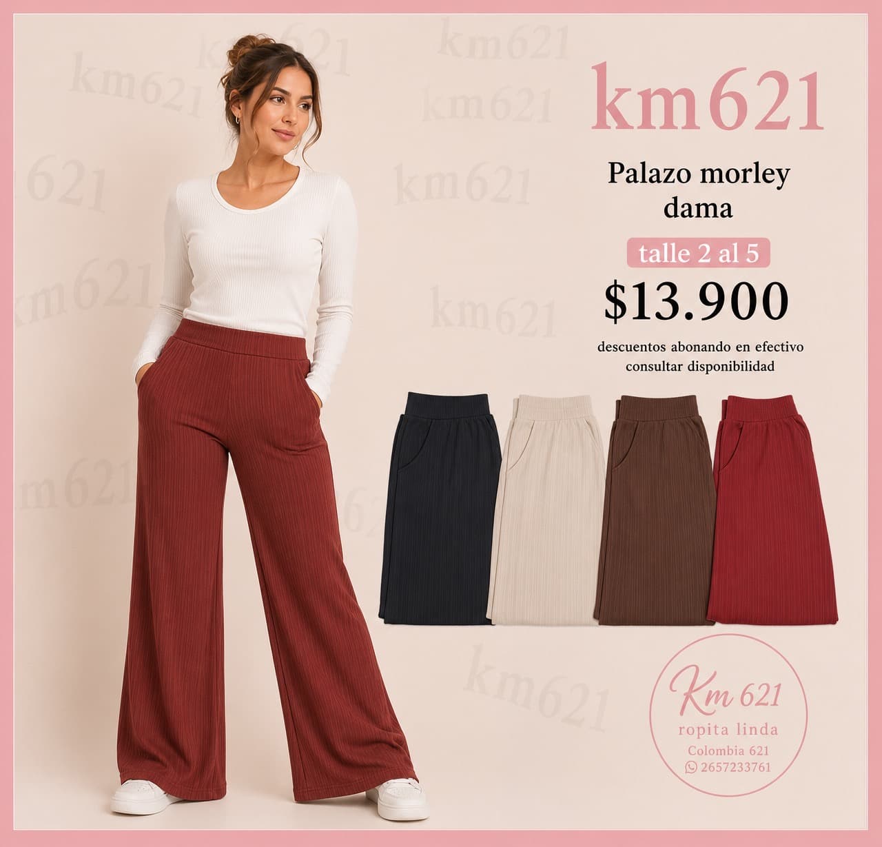 PALAZO MORLEY VESTIR DAMA