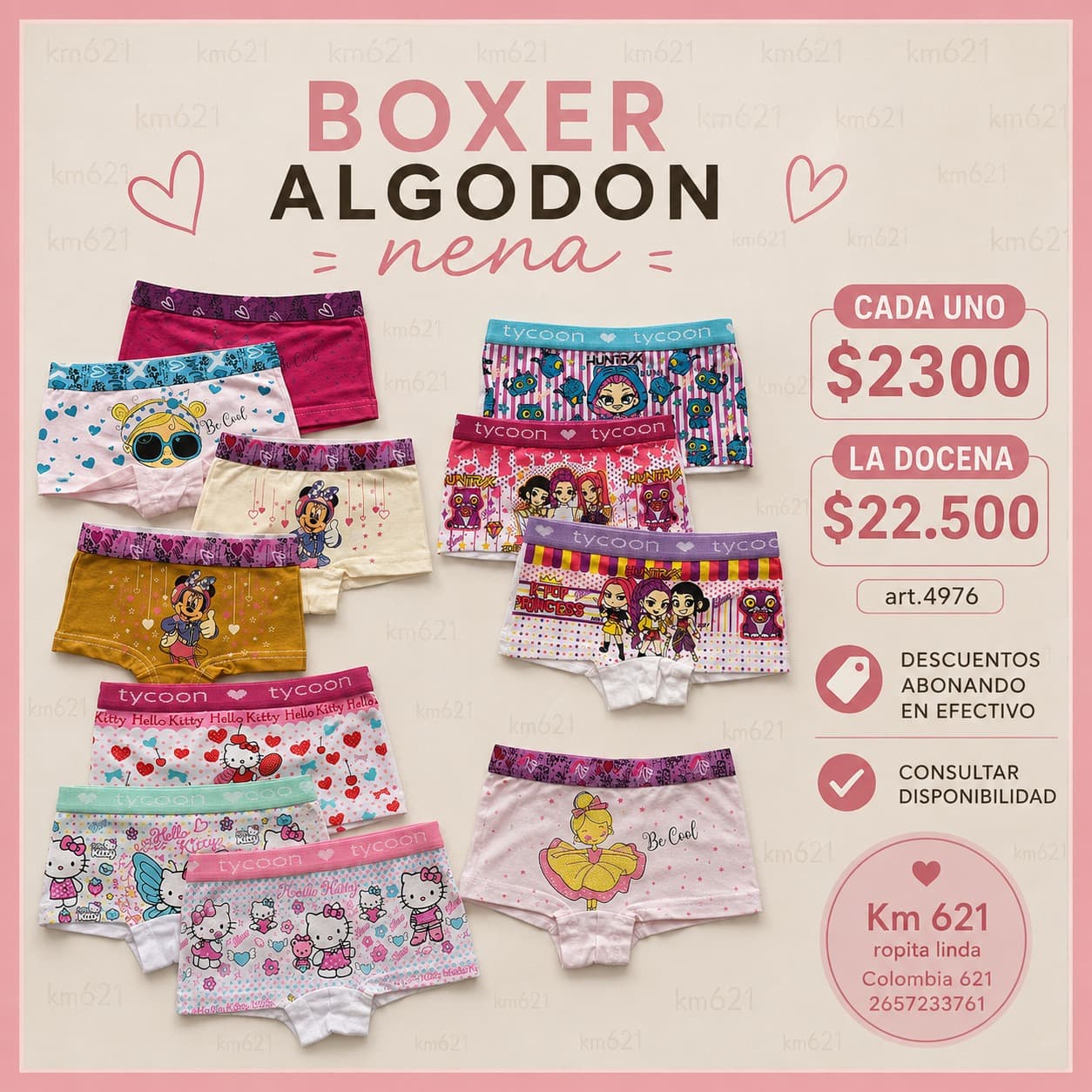 BOXER NENA ALGODON