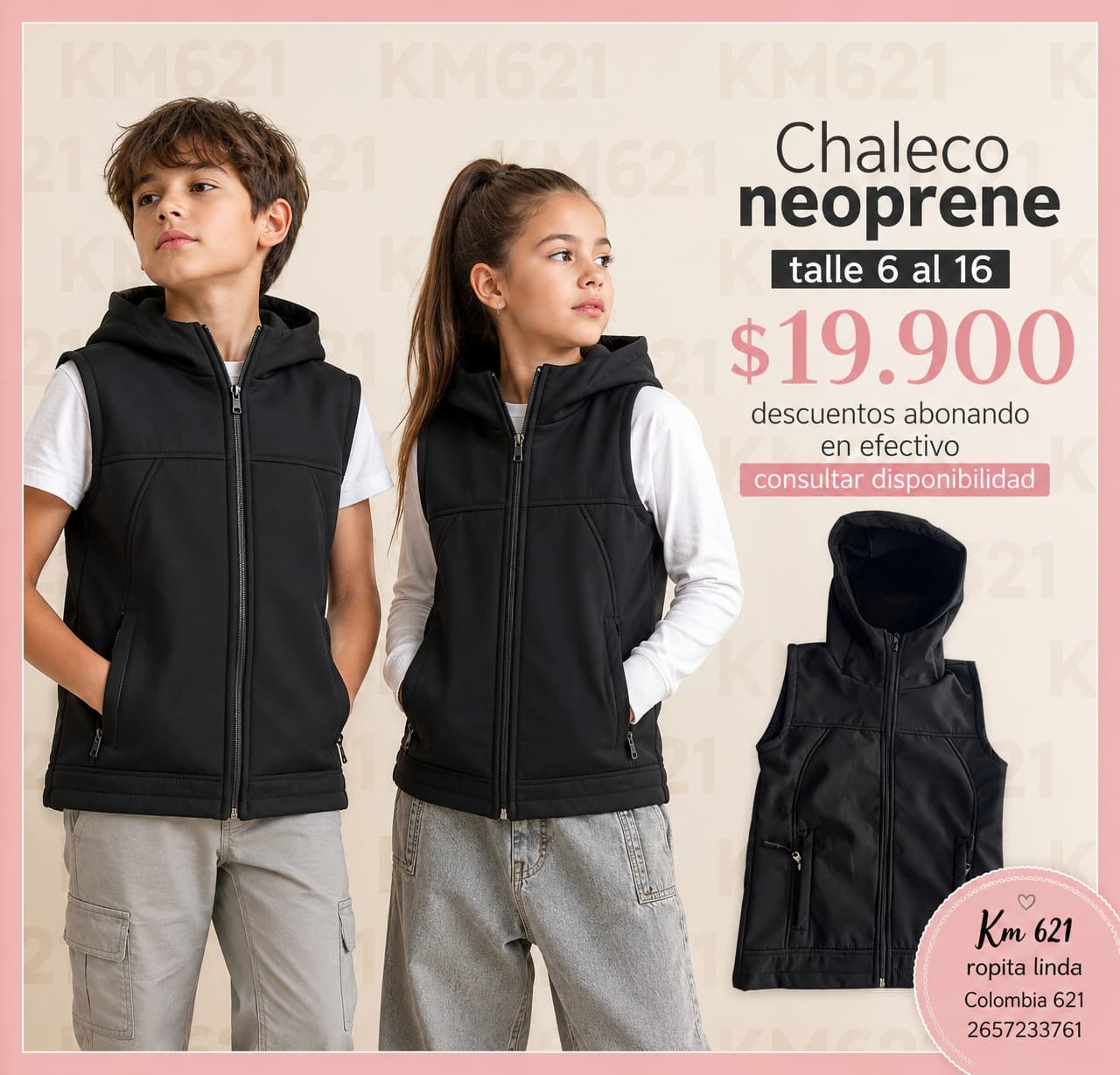 Chaleco neoprene infantil